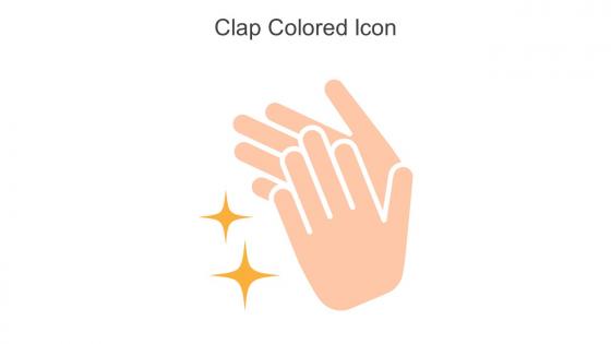 Clap Colored Icon In Powerpoint Pptx Png And Editable Eps Format