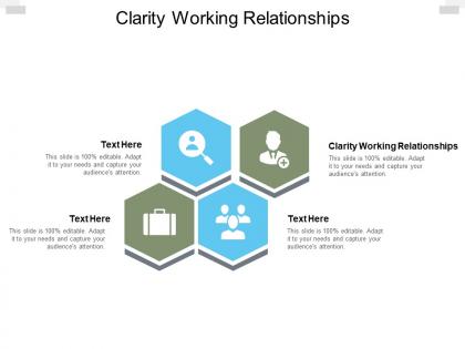 Clarity working relationships ppt powerpoint presentation model template cpb