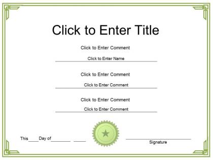 Class honor diploma certificate template of powerpoint for adults