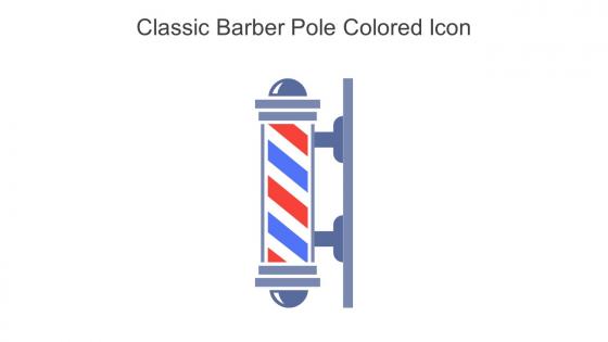 Classic Barber Pole Colored Icon In Powerpoint Pptx Png And Editable Eps Format