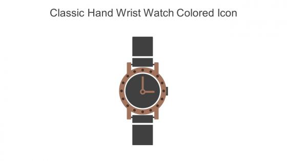 Classic Hand Wrist Watch Colored Icon In Powerpoint Pptx Png And Editable Eps Format
