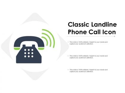Classic landline phone call icon