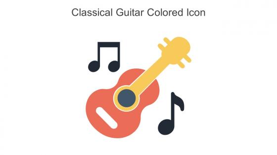 Classical Guitar Colored Icon In Powerpoint Pptx Png And Editable Eps Format