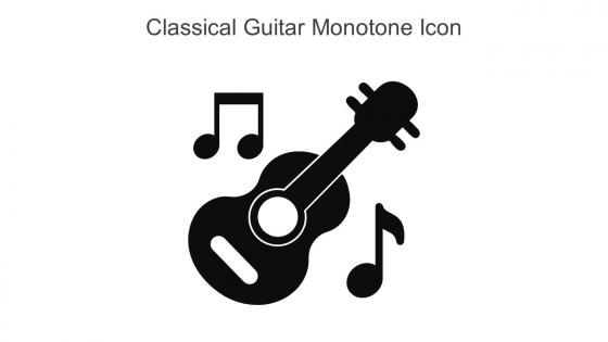 Classical Guitar Monotone Icon In Powerpoint Pptx Png And Editable Eps Format