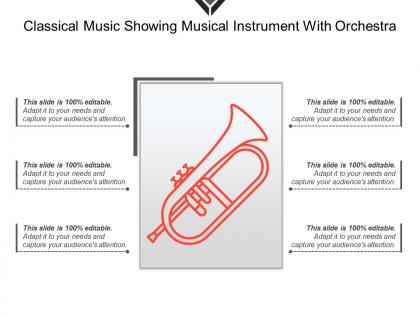 Classical music showing musical instrument with orchestra