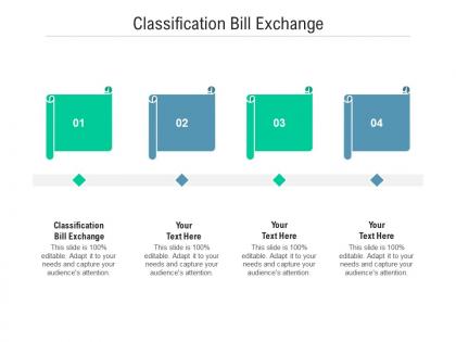 Classification bill exchange ppt powerpoint presentation infographics icon cpb