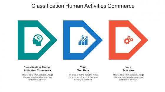 Classification human activities commerce ppt powerpoint presentation gallery example cpb