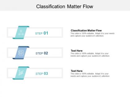 Classification matter flow ppt powerpoint presentation professional example file cpb