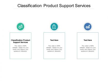 Classification product support services ppt powerpoint presentation ideas guidelines cpb
