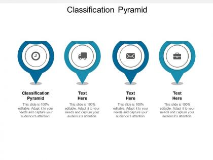 Classification pyramid ppt powerpoint presentation model shapes cpb