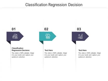 Classification regression decision ppt powerpoint presentation layouts structure cpb