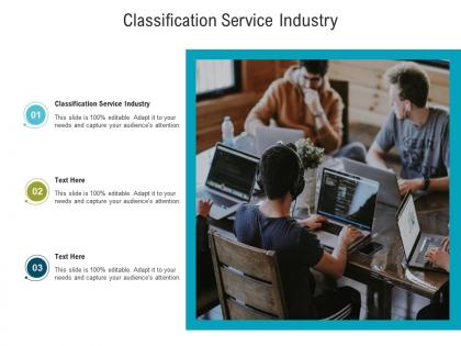 Classification service industry ppt powerpoint presentation styles guide cpb