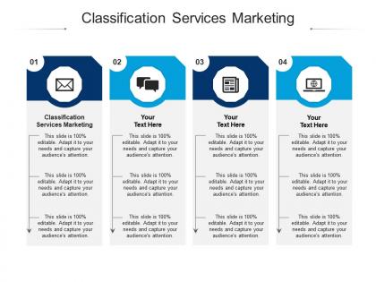Classification services marketing ppt powerpoint presentation infographics structure cpb