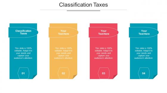 Classification Taxes Ppt Powerpoint Presentation Summary Gridlines Cpb