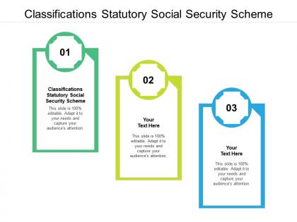 Classifications statutory social security scheme ppt powerpoint presentation slides microsoft cpb