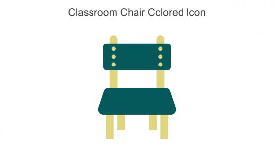 Classroom Chair Colored Icon In Powerpoint Pptx Png And Editable Eps Format