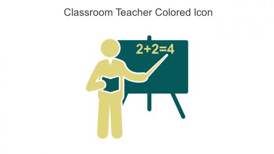 Classroom Teacher Colored Icon In Powerpoint Pptx Png And Editable Eps Format