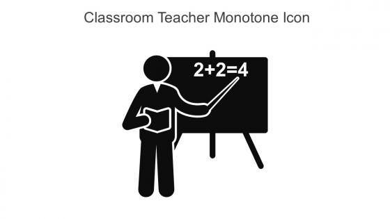 Classroom Teacher Monotone Icon In Powerpoint Pptx Png And Editable Eps Format