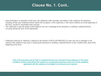 Clause no 1 cont ppt powerpoint presentation ideas graphics template