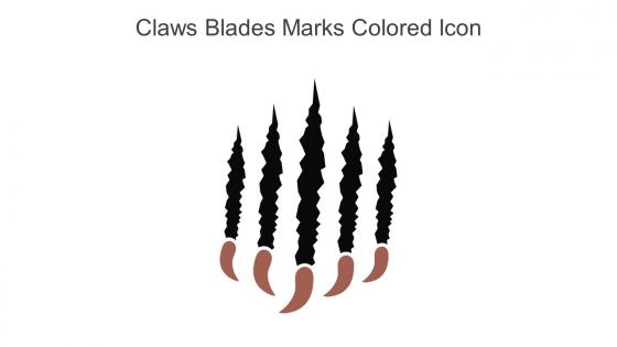 Claws Blades Marks Colored Icon In Powerpoint Pptx Png And Editable Eps Format