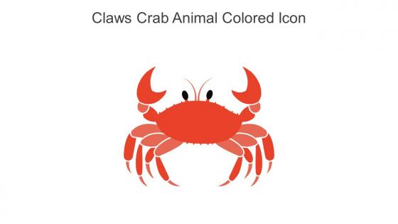 Claws Crab Animal Colored Icon In Powerpoint Pptx Png And Editable Eps Format
