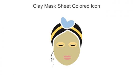 Clay Mask Sheet Colored Icon In Powerpoint Pptx Png And Editable Eps Format