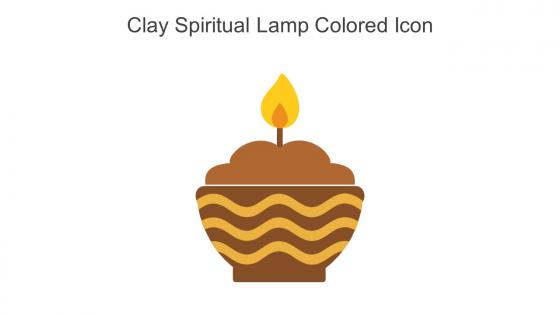 Clay Spiritual Lamp Colored Icon In Powerpoint Pptx Png And Editable Eps Format