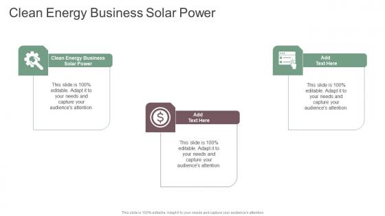 Clean Energy Business Solar Power In Powerpoint And Google Slides Cpb