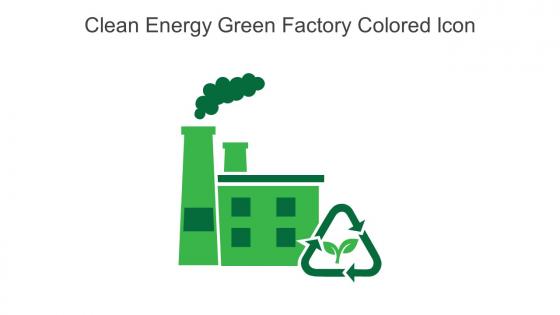 Clean Energy Green Factory Colored Icon In Powerpoint Pptx Png And Editable Eps Format
