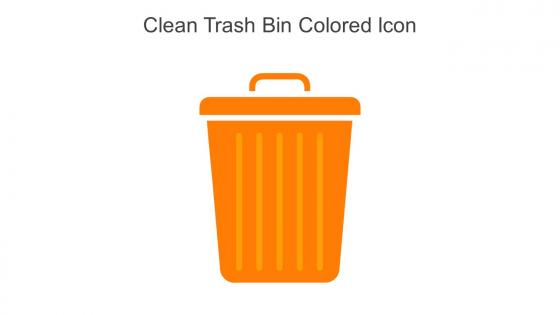Clean Trash Bin Colored Icon In Powerpoint Pptx Png And Editable Eps Format
