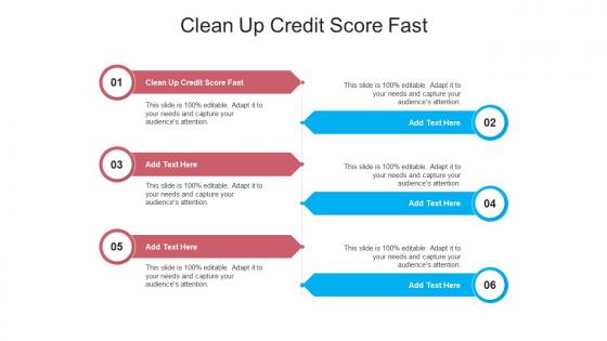 Clean Up Credit Score Fast In Powerpoint And Google Slides Cpb