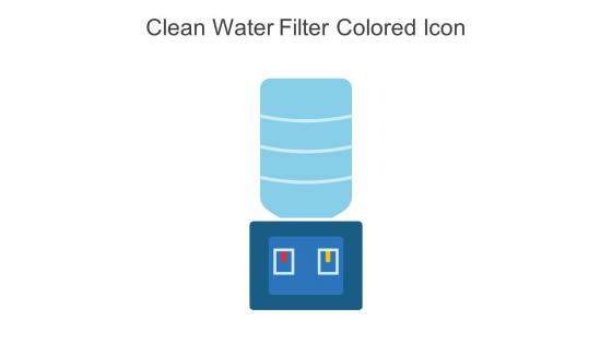 Clean Water Filter Colored Icon In Powerpoint Pptx Png And Editable Eps Format