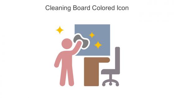 Cleaning Board Colored Icon In Powerpoint Pptx Png And Editable Eps Format