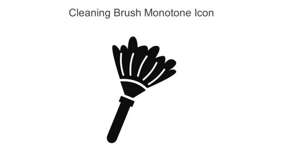 Cleaning Brush Monotone Icon In Powerpoint Pptx Png And Editable Eps Format