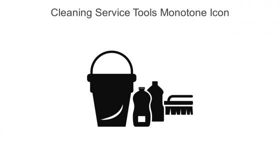 Cleaning Service Tools Monotone Icon In Powerpoint Pptx Png And Editable Eps Format