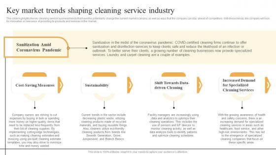 Cleaning Services Business Plan Key Market Trends Shaping Cleaning Service Industry BP SS