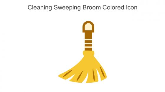 Cleaning Sweeping Broom Colored Icon In Powerpoint Pptx Png And Editable Eps Format