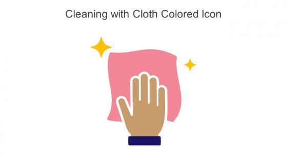 Cleaning With Cloth Colored Icon In Powerpoint Pptx Png And Editable Eps Format