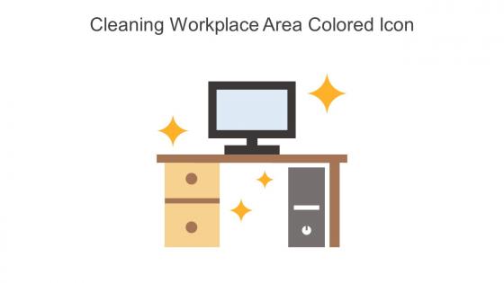 Cleaning Workplace Area Colored Icon In Powerpoint Pptx Png And Editable Eps Format