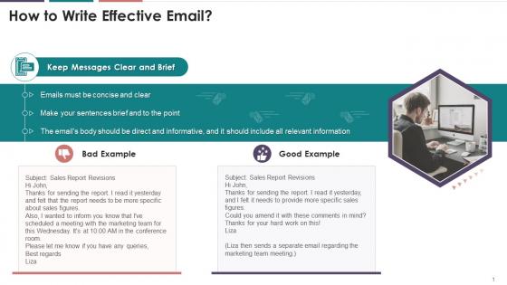 Clear And Brief Messages In Business Emails Training Ppt