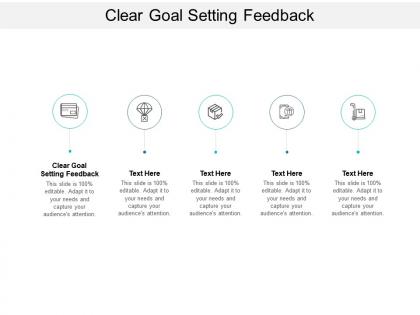 Clear goal setting feedback ppt powerpoint presentation file layout ideas cpb