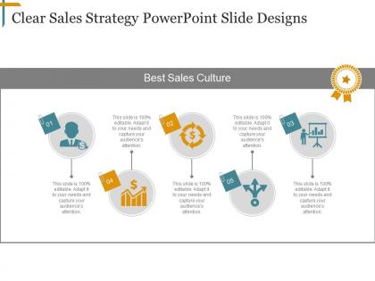 Clear sales strategy powerpoint slide designs