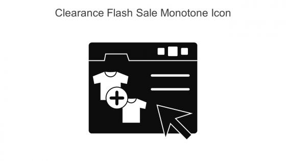 Clearance Flash Sale Monotone Icon In Powerpoint Pptx Png And Editable Eps Format