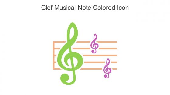 Clef Musical Note Colored Icon In Powerpoint Pptx Png And Editable Eps Format