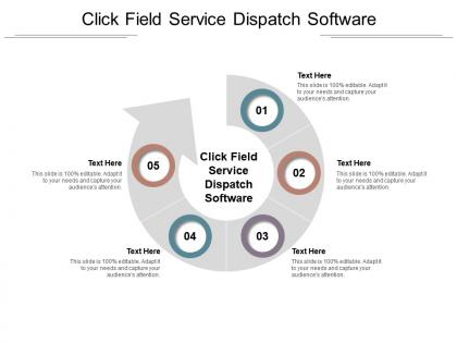 Click field service dispatch software ppt powerpoint presentation pictures portfolio cpb