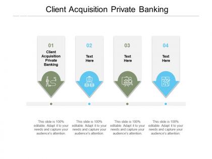 Client acquisition private banking ppt powerpoint presentation outline master slide cpb