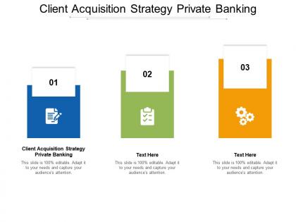 Client acquisition strategy private banking ppt powerpoint presentation slides cpb