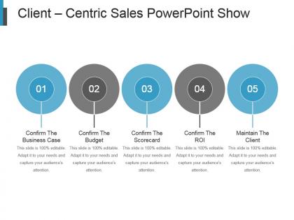 Client centric sales powerpoint show
