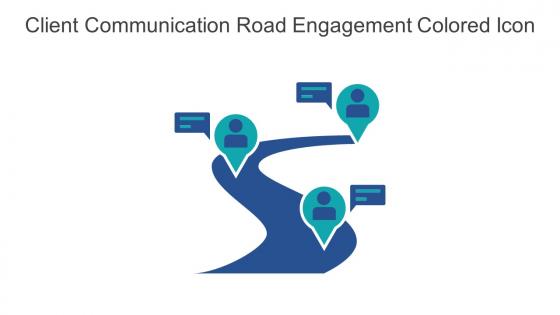 Client Communication Road Engagement Colored Icon In Powerpoint Pptx Png And Editable Eps Format