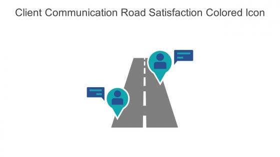 Client Communication Road Satisfaction Colored Icon In Powerpoint Pptx Png And Editable Eps Format